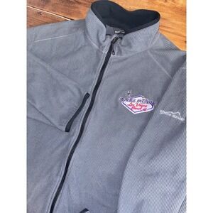 Eddie‎ Bauer Sweatshirt XL UTAH UTES Royal Purple Las Vegas Bowl Zip Football